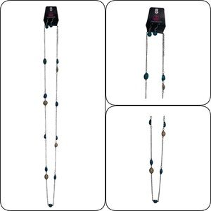 Paparazzi NEW Necklace With Earrings 
Blue, green, and yellow stones.